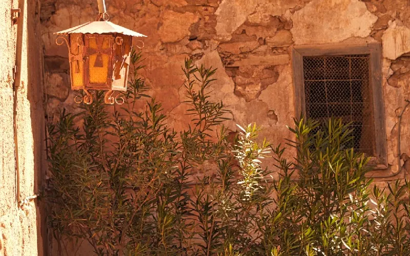 Street lamp in St. Catherine's Monastery