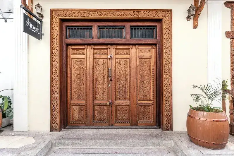 a Carved Doorway in Stone Town