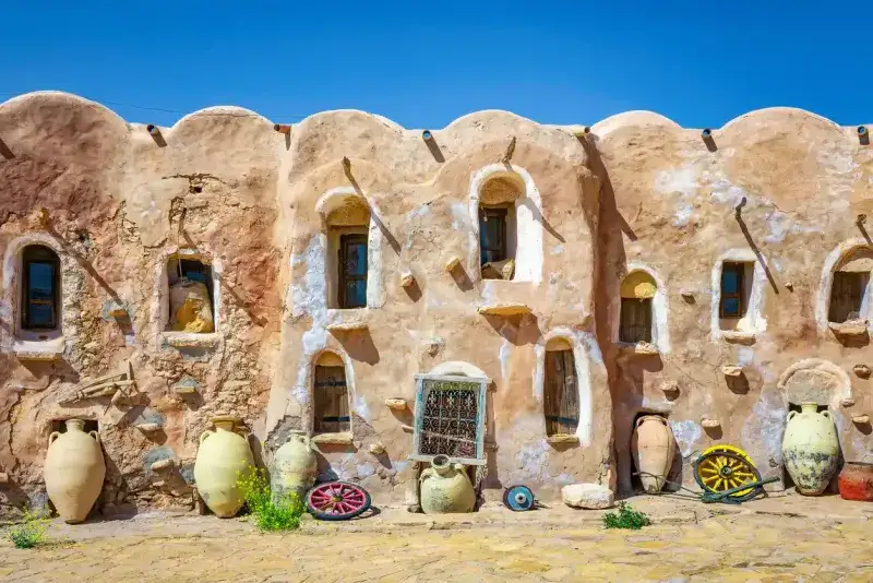 Ksar Ouled Debbab is a fortified granary in Tataouine Governorate - southern Tunisia