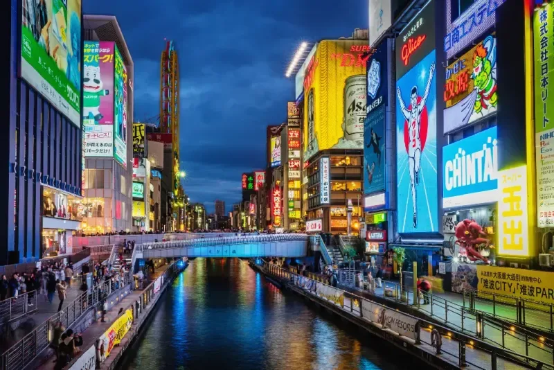 Dotonbori, Osaka, Japón, Asia.