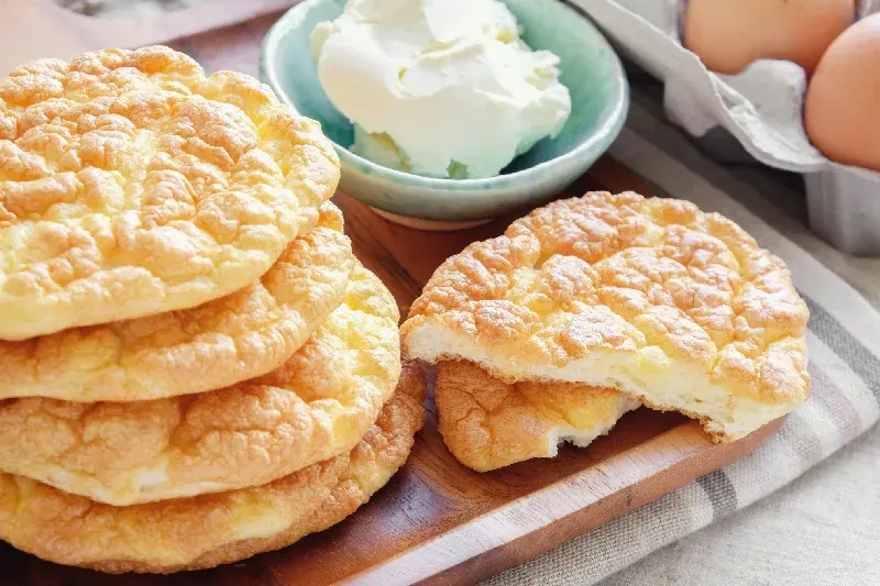 Wolkenbrot, Oopsie Brot, Keto, ketogene Ernährung.