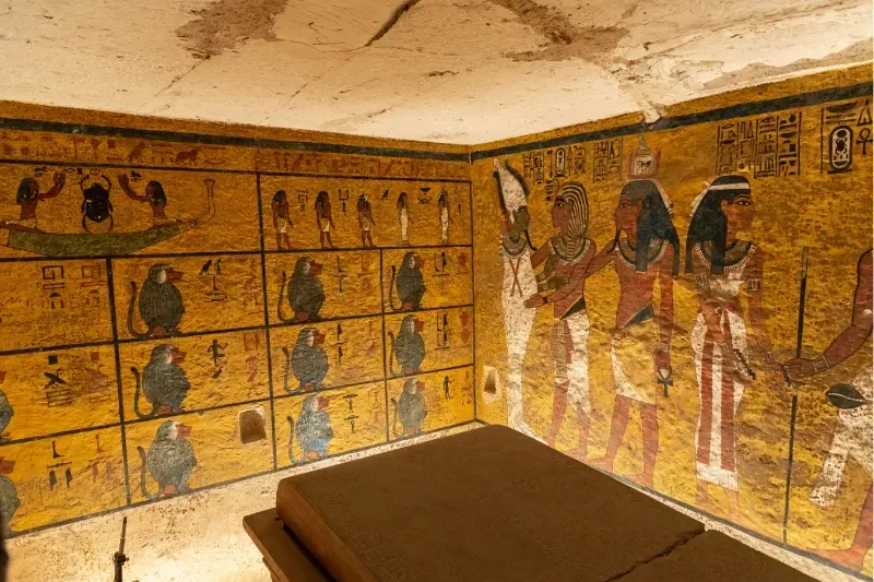 Tomba del faraone Tutankhamon nella Valle dei Re, Luxor, Egitto