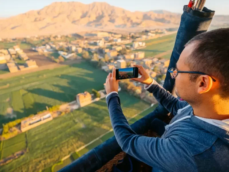 Promenade en montgolfière
