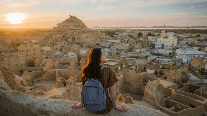 Egypt from above, solo woman traveler