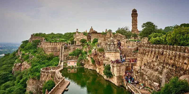 Fuerte histórico de Chittorgarh, Rajastán.