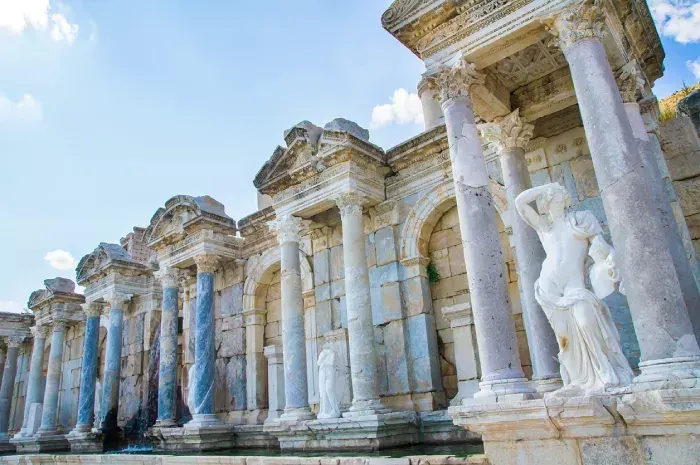 Antonine Nymphaeum ( fountain ), Sagalassos famous touristic place