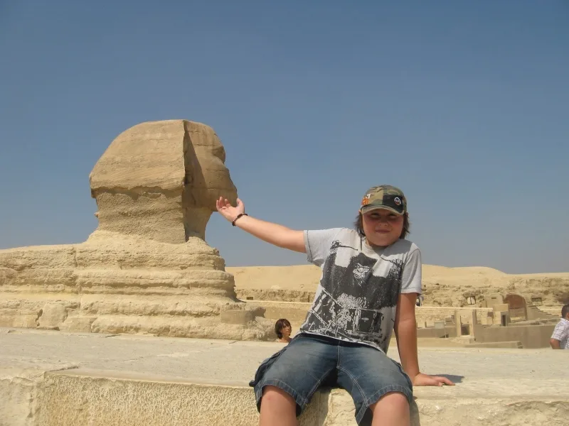 Sphinx bei den Gizeh Pyramiden