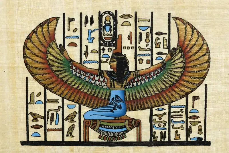 Cleopatra Egyptian souvenir papyrus,  Queen Cleopatra