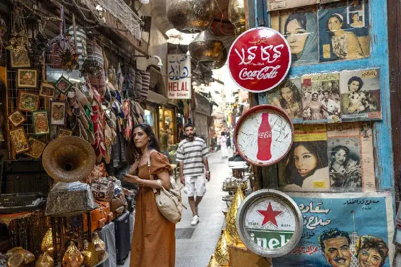 Straßenszene aus dem Alltagsleben in Kairo, Ägypten