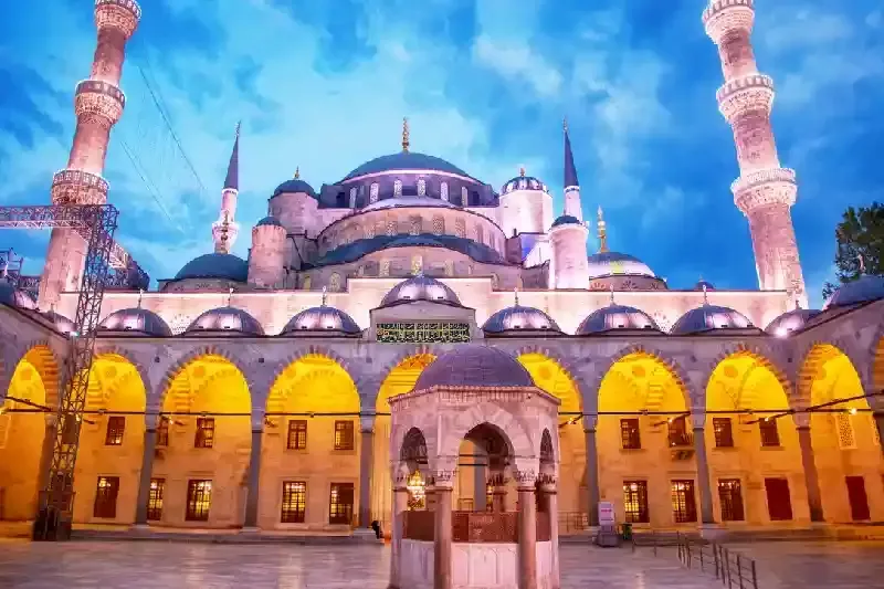 la moschea blu da dentro , la moschea blu 