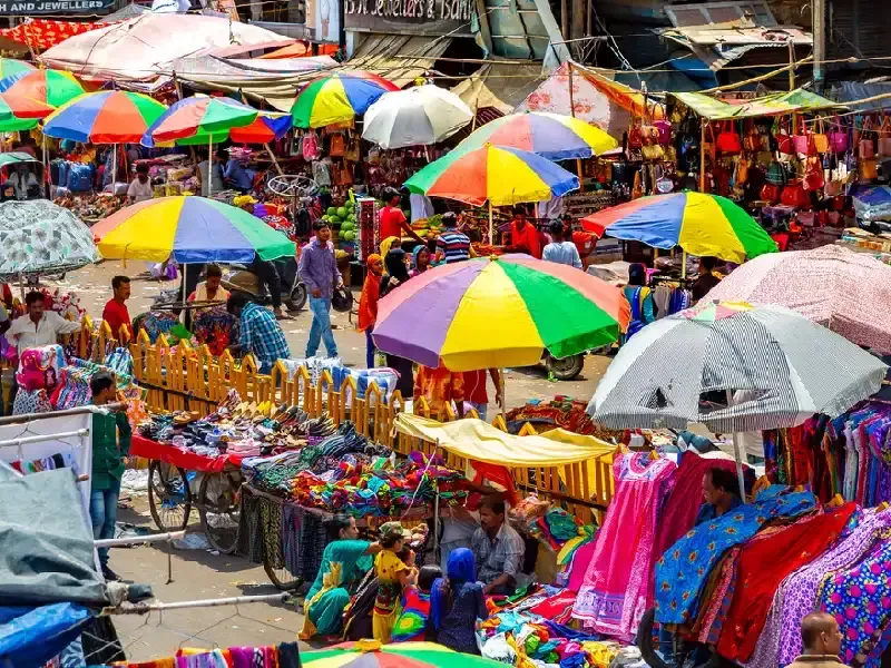 mercati locali a delhi , delhi 