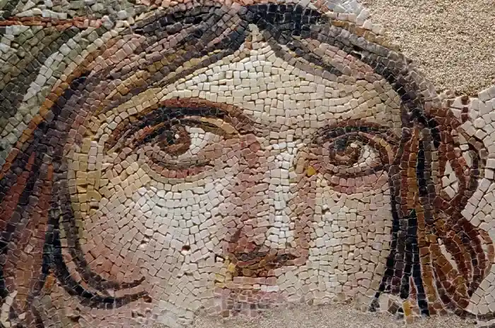 THE GYPSY GIRL (GAIA) Ancient Mosaic