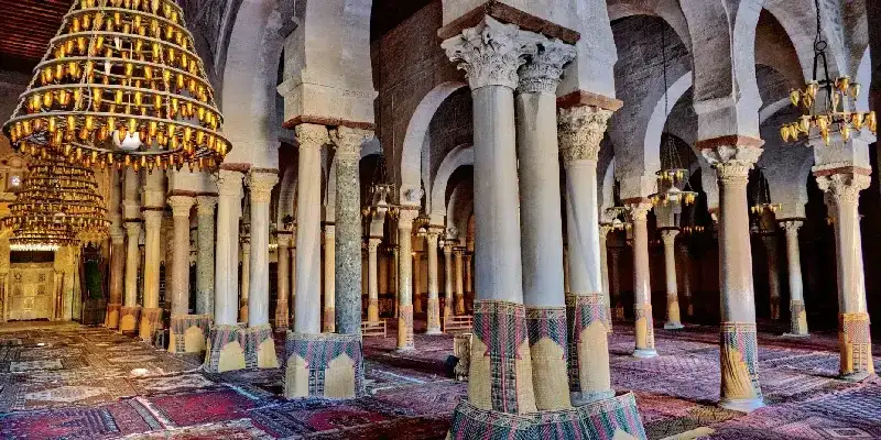 La Gran Mezquita de Kairouan, Túnez.
