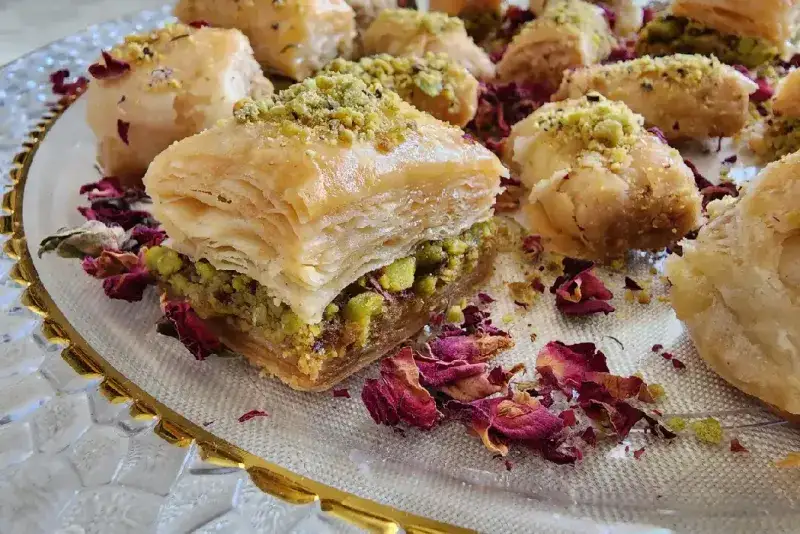 Baklava con pistacho