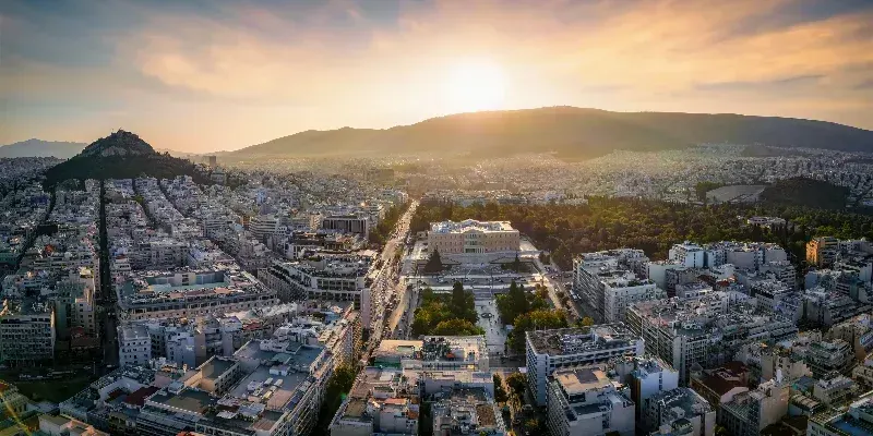 La Plaza Sintagma, Atenas, Grecia.
