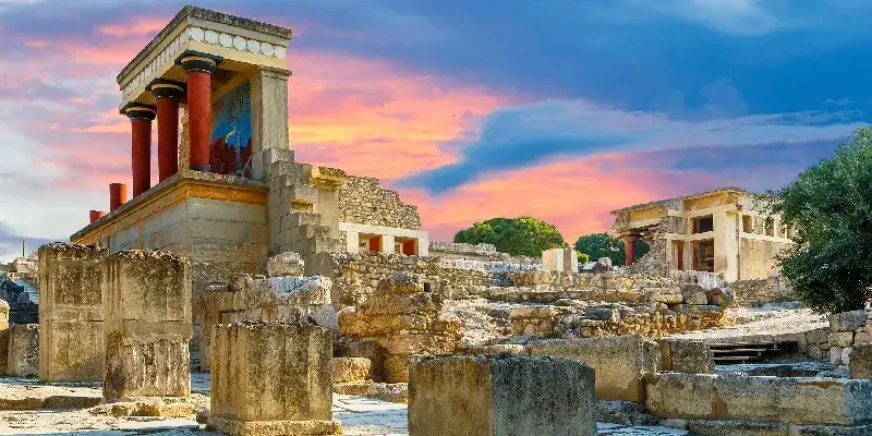 Palacio de Cnosos en Creta, Grecia.