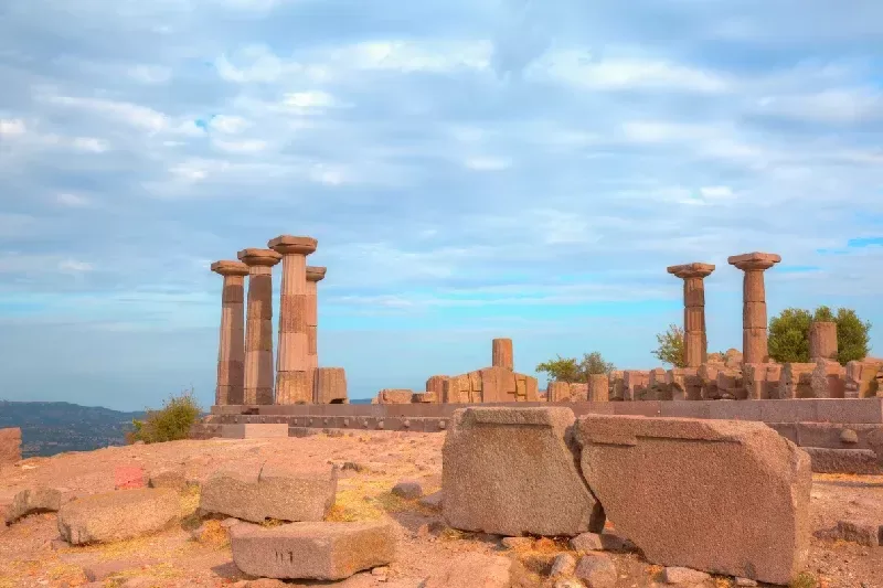 Ruins of Assos and Temple of Athena.