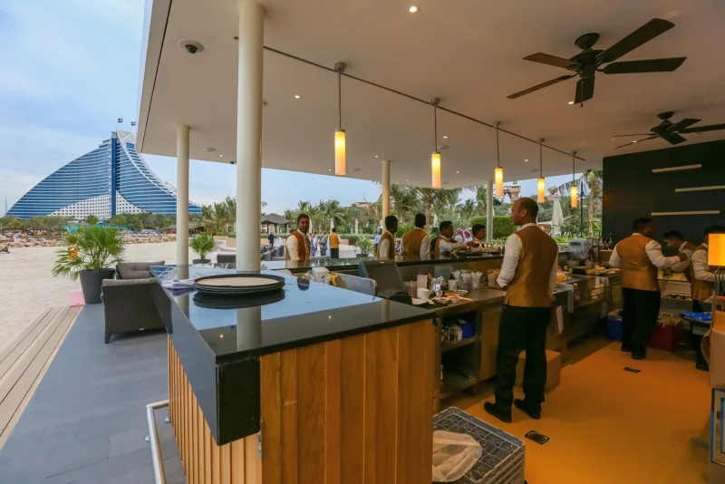 Jumeirah Beach Hotel. The view from the restaurant.