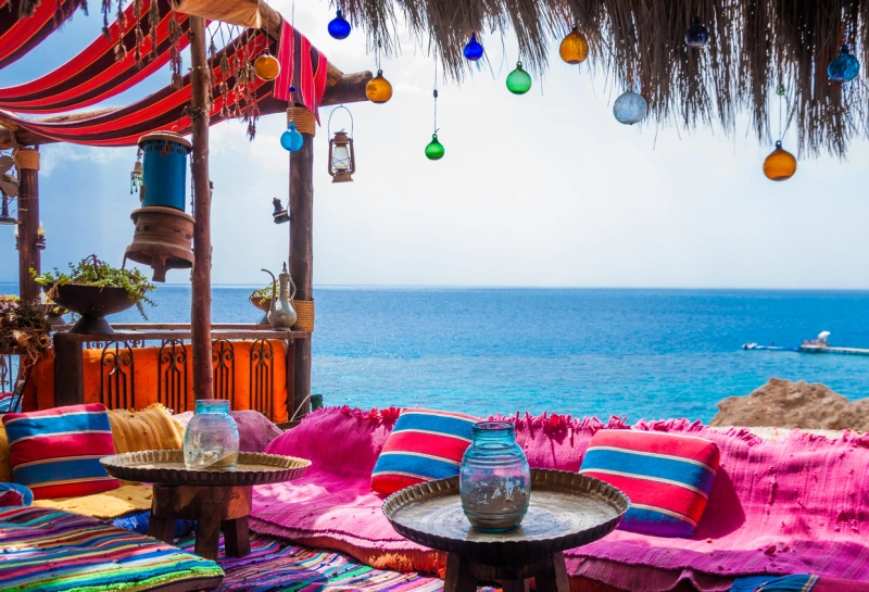 beautiful relaxing place on Hadaba beach, Best Time to Visit Egypt