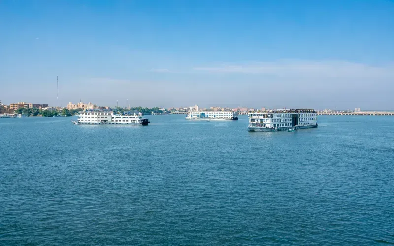 Esna Lock Nile River Egypt