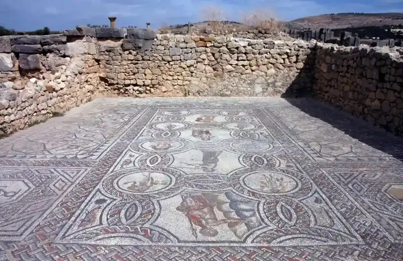 Archaeological site of Volubilis in Morocco