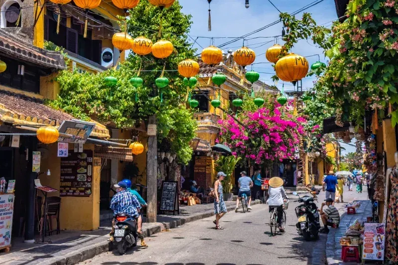 View of the street in Hoi An ancient town