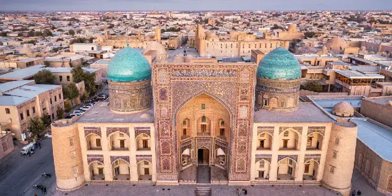 madrasa-mir-i-arab-arquitectura-aerea-bujara-uzbekistan