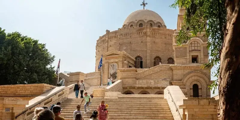 la iglesia ortodoxa copta de San Jorge en El Cairo