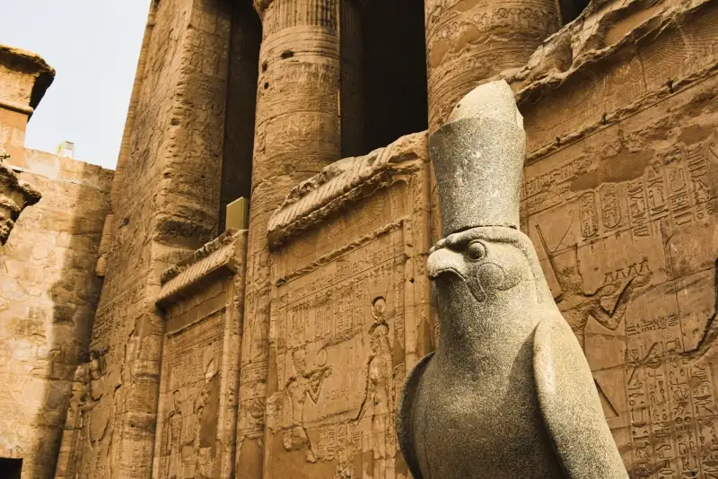 Close up of an Horus statue, Middle Kingdom of Egypt