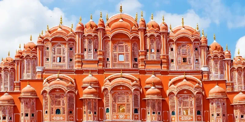 Palacio Hawa Mahal (Palacio de los Vientos) en Jaipur, Rajastán, India