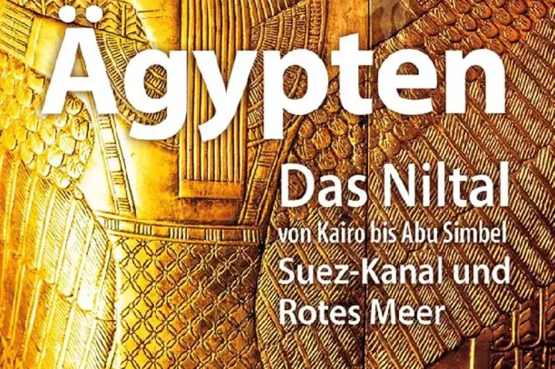 Buchcover von „Ägypten – Das Niltal von Kairo bis Abu Simbel“ (8. Auflage), einem Reiseführer für Egypt, mit Informationen zu Sehenswürdigkeiten entlang des Nils, von Kairo bis Abu Simbel, illustriert mit thematischen Bildern und Karten.