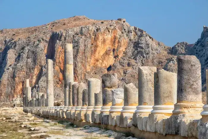 Ancient Ruins of Columns of Anavarza, Ceyhan, Adana