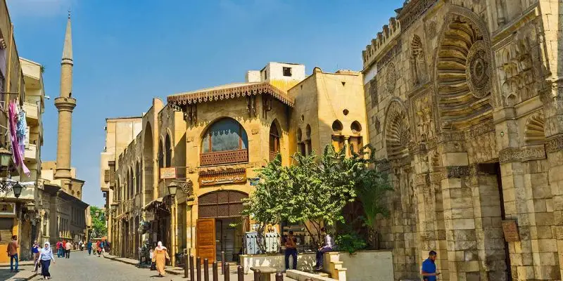 el muizz street, Al Aqmar Mosque Cairo