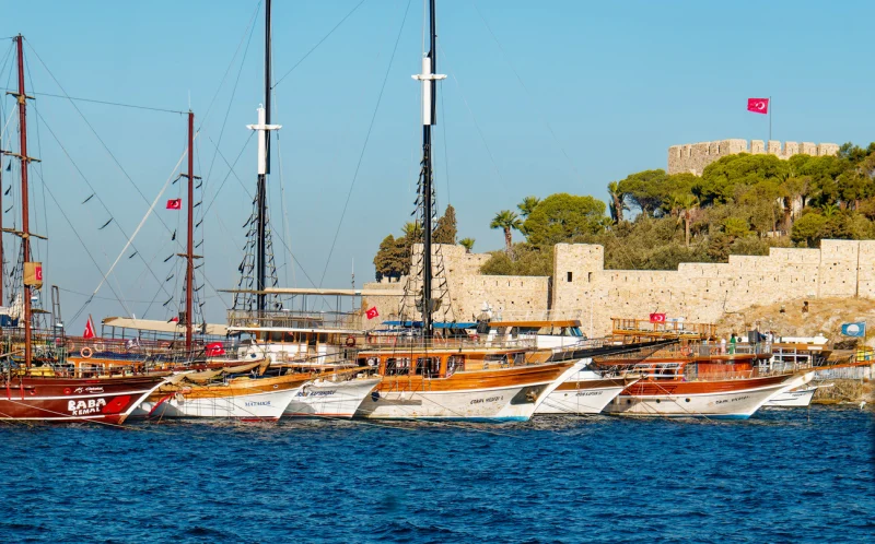 Many-Sailboats-Docked- in-Kusadasi-Turkey