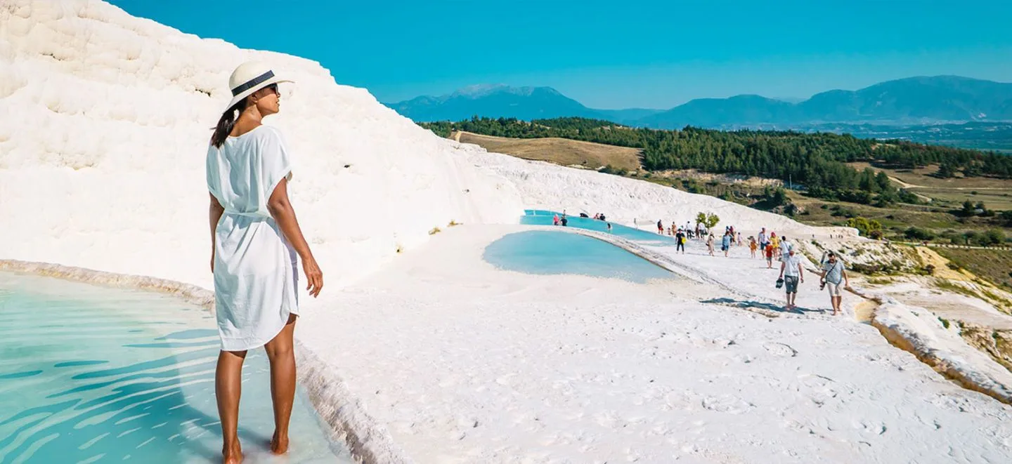 Pamukkale (Hierapolis) in Turkey