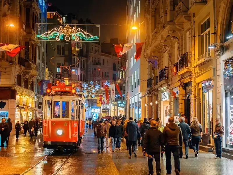 taksim istanbul di notte , festivita Turche