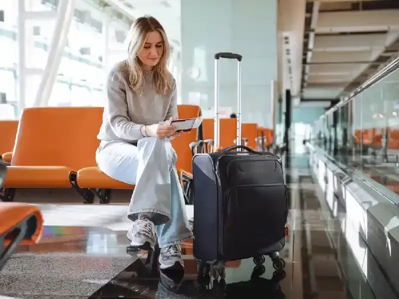 una turista nel'aeroporto , Documenti per entrare in Turchia