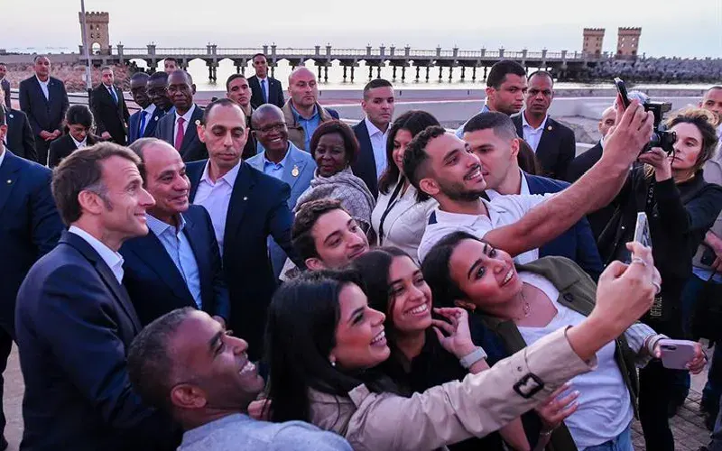 Macron en Égypte