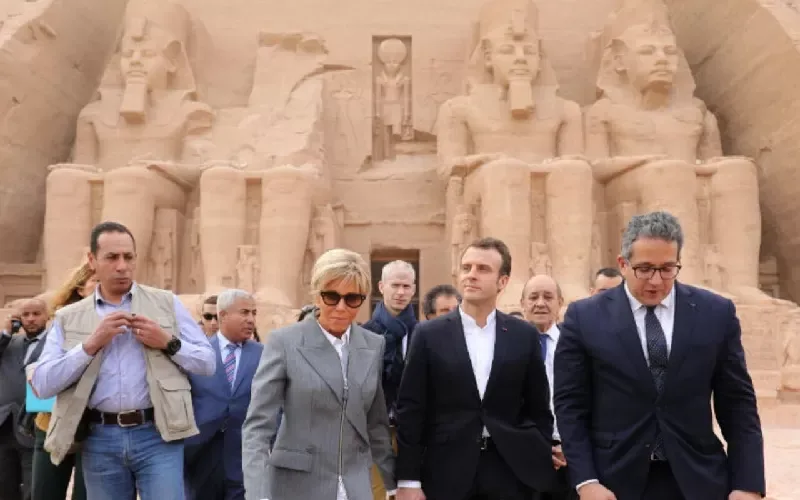 Macron en Égypte