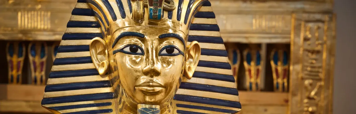 Maschera di Tutankhamon, faraone egizio