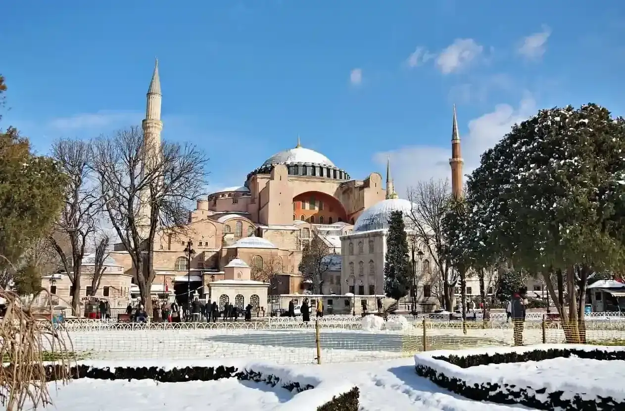Hagia Sophia Istanbul , Turchia a Dicembre
