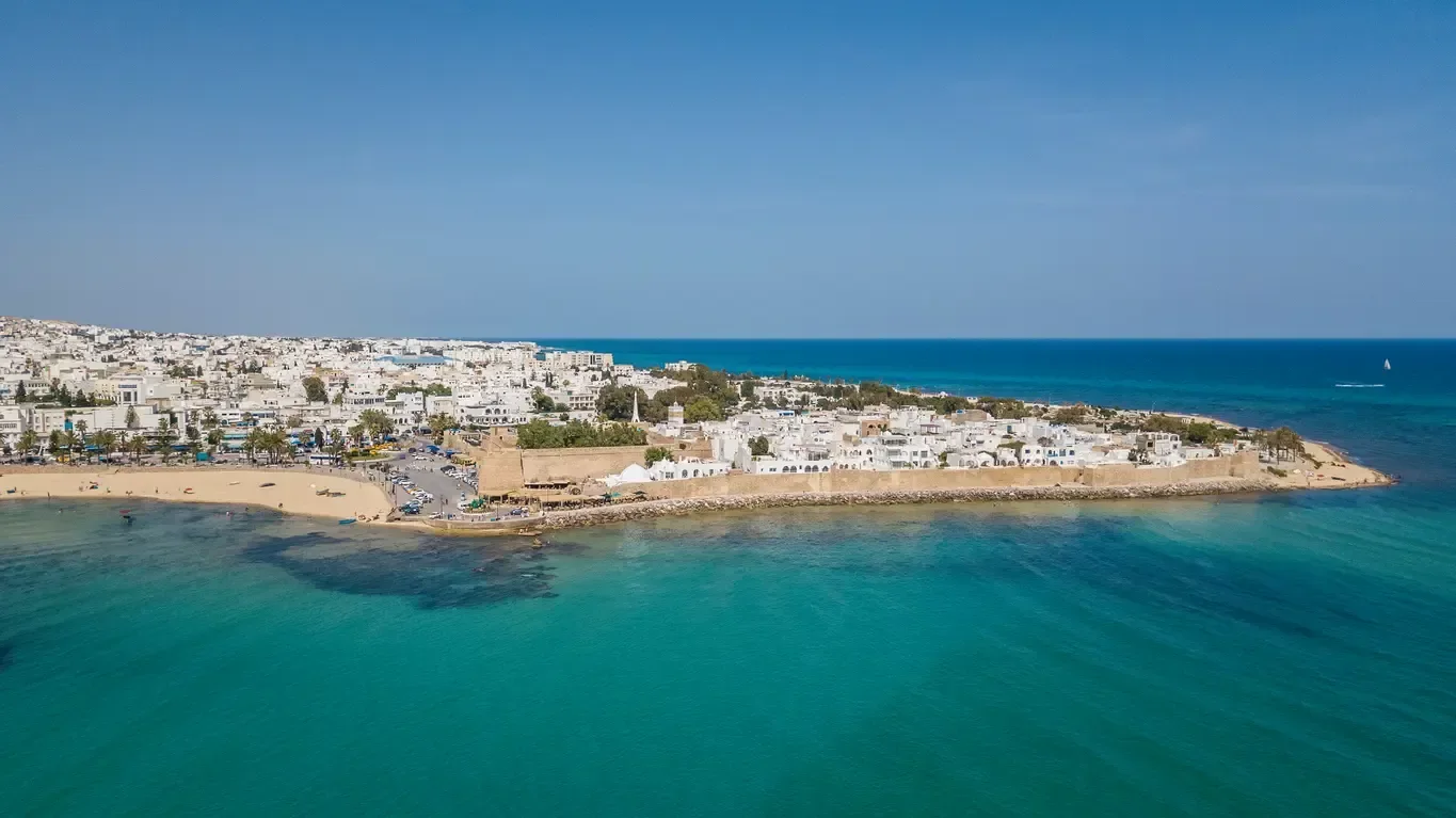 Hammamet on the Mediterranean coast in Tunisia