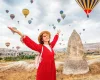 una turista a cappadocia, turchia viaggi  una turista a cappadocia, turchia viaggi