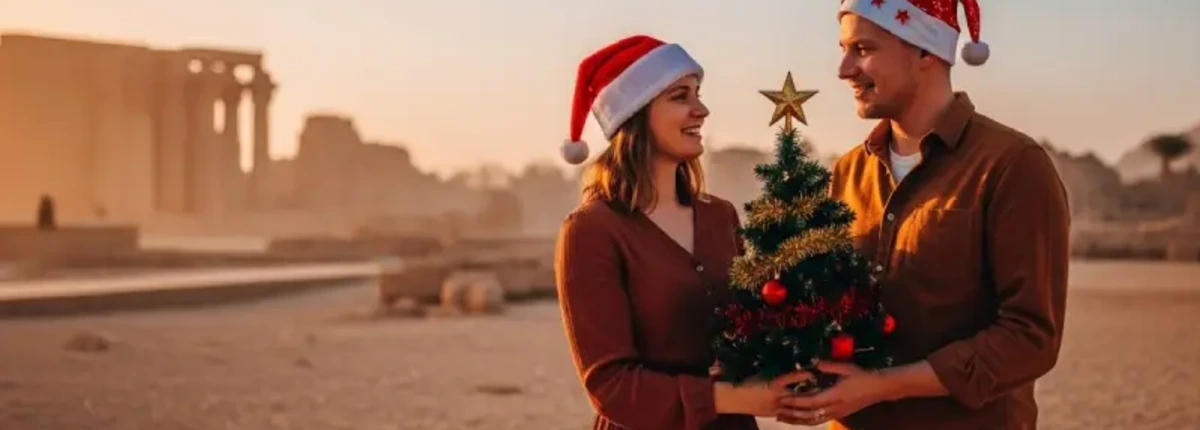 Donna e Uomo a Luxor, Crociera sul Nilo a Natale