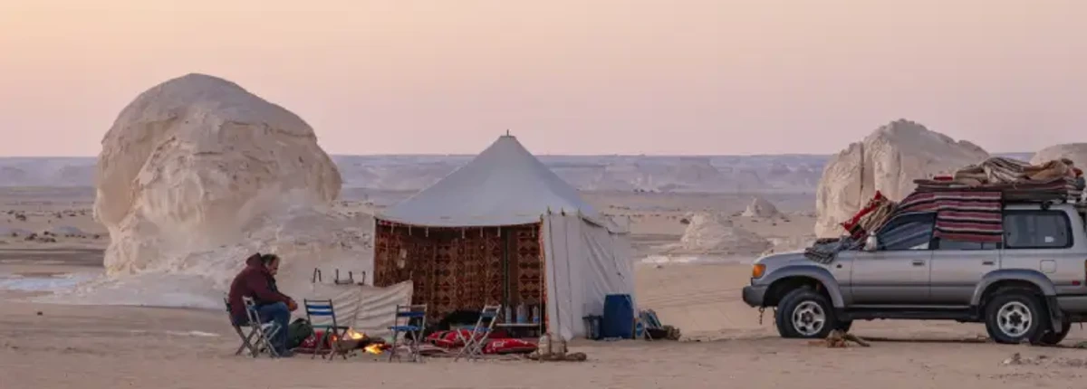 Uomo nel deserto bianco, deserto bianco egitto
