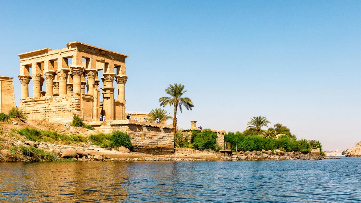 Der Philae Tempel auf der Nilinsel Agilkia bei Assuan