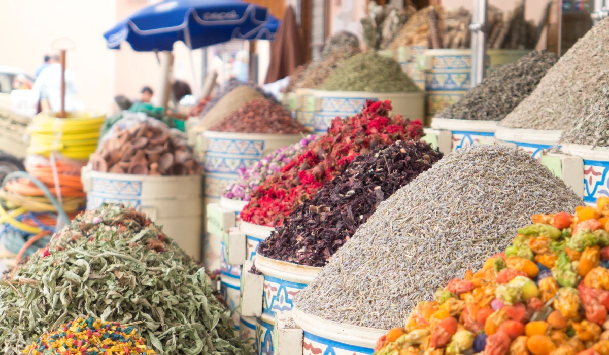 Spices in the market