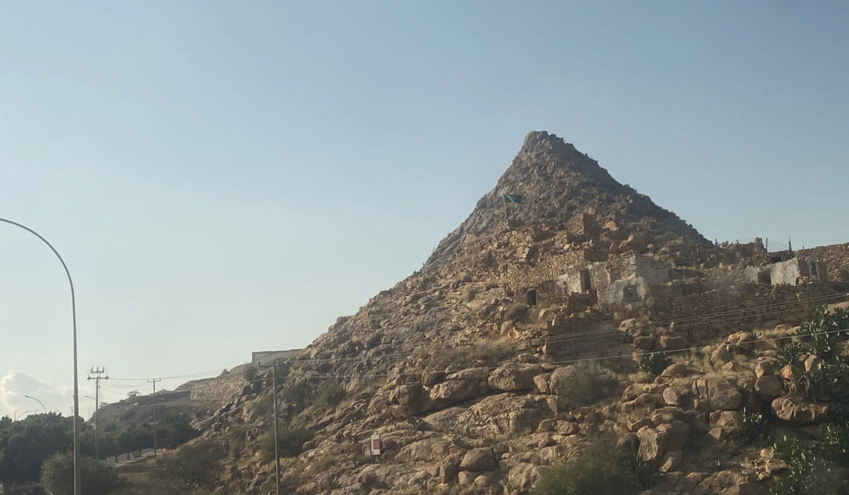 The mountain top view
