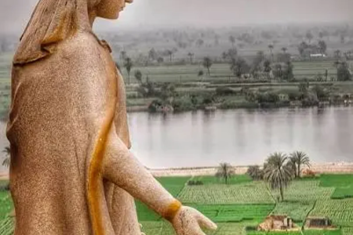 Ancient church at Jabal Al Tair containing the cave traditionally associated with the Holy Family