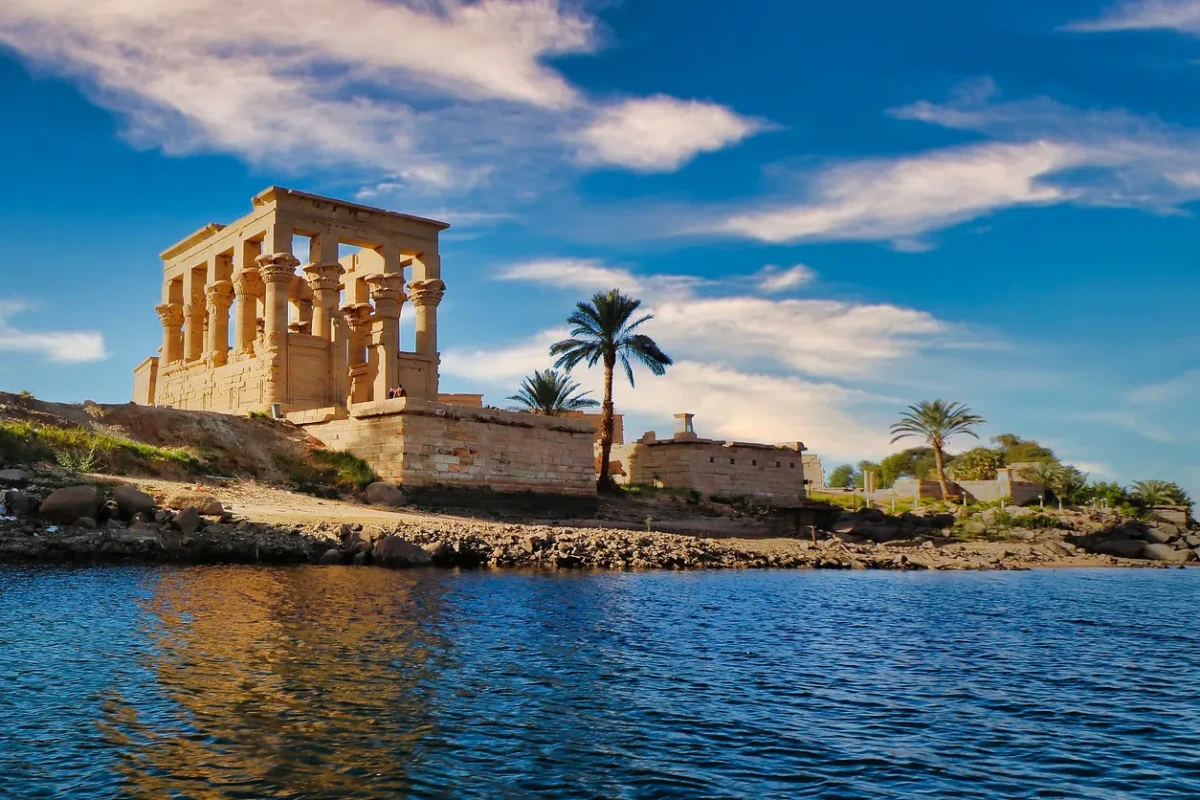 Philae Temple beside the Nile in Aswan, included in the Nile cruise with Cairo itinerary